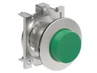 B.P. PLAT A ACCROCHAGE DEPASSANT METAL. RELACHE A PRESSION VERT