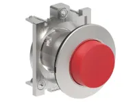 B.P. PLAT A ACCROCHAGE DEPASSANT METAL. RELACHE A PRESSION ROUGE